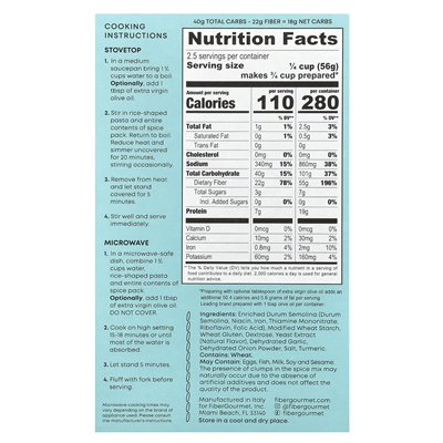 Gourmet Fiber, gestempelte Pasta, Original Pilaf, 5 oz (141 g)