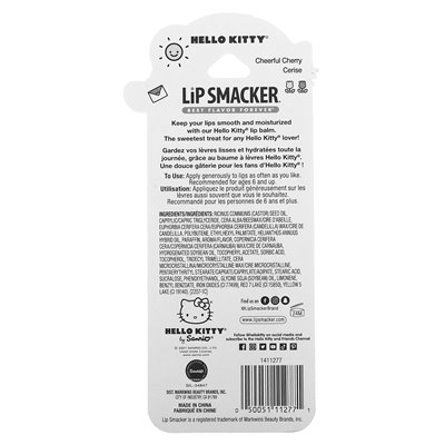 Lip Smacker, Hello Kitty, balsam do ust, wesoły wiśnia, 0,14 uncji (4 g)