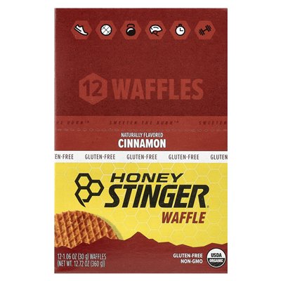 Honey Stinger, Waffle Energy, cynamon, 12 gofrów, 1,06 uncji (30 g)