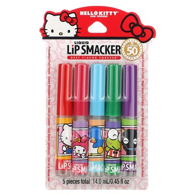 Lip Smacker, Hello Kitty and Friends, Liquid Lip Gloss, Best Flavor Ever, 5 Pack, 0.45 fl oz (14 ml)