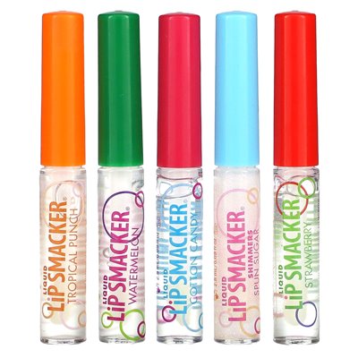Lip Smacker, płynny połysk ust, paczka odmianowa, 5 paczek, 0,45 fl oz (14 ml)
