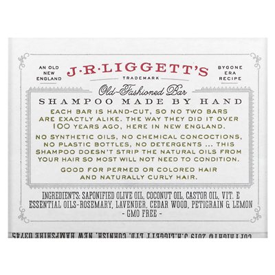 J.R. Liggett's, Old Fashioned Shampoo Bar, Herbal Formuła, 3,5 uncji (99 g) J.R. Liggett's, Old Fashioned Shampoo Bar, Herbal Formuła, 3,5 uncji (99 g)