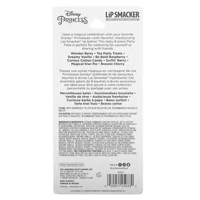 Lip Smacker, Disney Princes, Lip Balm, Party Pack, 8 Pack, 0.14 oz (4 g) Each