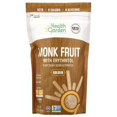 Health Garden, Mönchsfrucht mit Erythrit, Gloden, 16 oz (454 g)