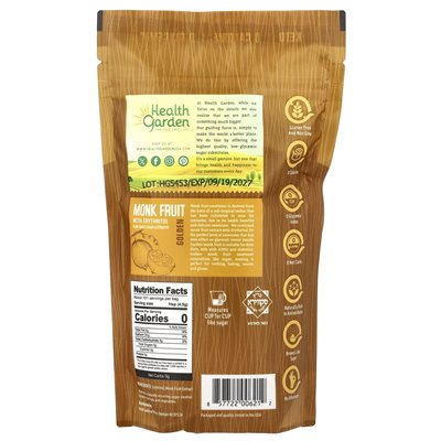 Health Garden, Mönchsfrucht mit Erythrit, Gloden, 16 oz (454 g)