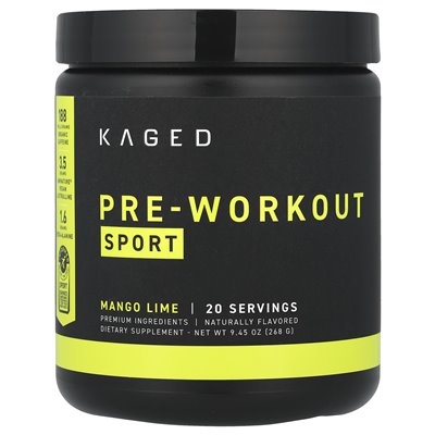 Kaged, przedtrening, sport, wapno mango, 9,45 uncji (268 g)