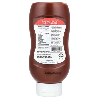 Ogród zdrowotny, ketchup, bez cukru, 16 fl.oz.(473 ml)