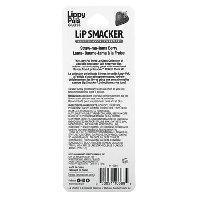 Lip Smacker, Lippy Pals Gloss, Lama, Straw-Ma-Lama Berry, 0,28 Fl Oz (8,4 ml)