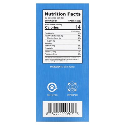 Health Garden, natürlicher Birken-Xylitol-Süßstoff, 50 Päckchen, 0,21 oz (6 g)