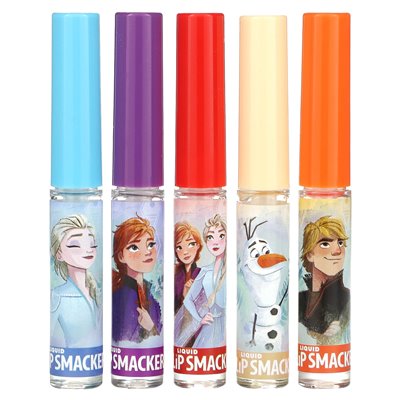 Lip Smacker, Disney Frozen, Flüssiger Lipgloss, Auswahl, 5 Packungen, 0,45 fl oz (14 ml)