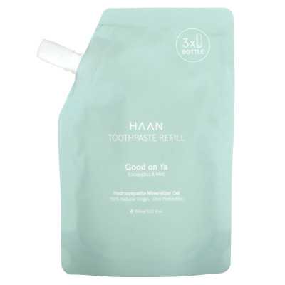 Haan, Toothpaste Refill, Good on Ya, Eucalyptus & Mint, 5.07 fl oz (150 ml) Haan, Toothpaste Refill, Good on Ya, Eucalyptus & Mint, 5.07 fl oz (150 ml)