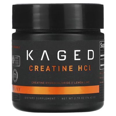 Kaged, Creatine HCl, Lemon Lime, 2,7 uncji (76,42 g)