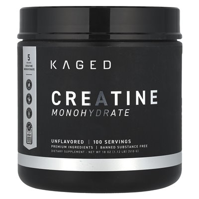 Kagena, monohydrat kreatyny, niezmożony, 1,12 funta (510 g) Kagena, monohydrat kreatyny, niezmożony, 1,12 funta (510 g)