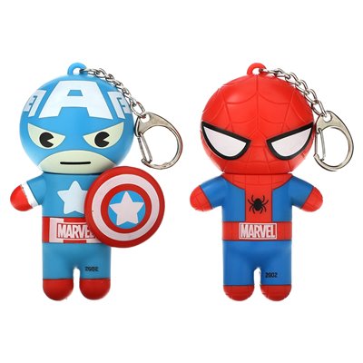 Lip Smacker, Marvel Spider-Man i Captain America, Lip Balm, Amazing Granat, Red, White &amp Ber-Bree, 2 paczki, 0,14 uncji (4 g)