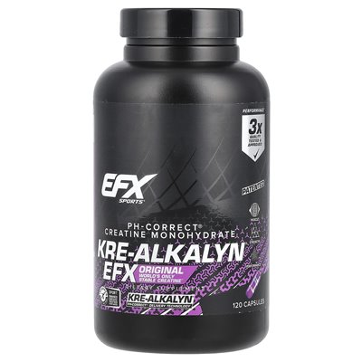 EFX Sports, Kre-Alkalyn® EFX, 120 kapsułek