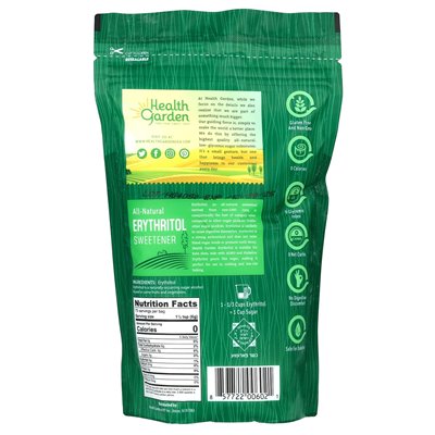 Health Garden Natürlicher Erythrit-Süßstoff, 1 lb (453 g)
