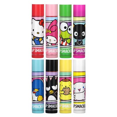 Lip Smacker, Hello Kitty and Friends, Lip Balm, różne, 8 paczek, 0,14 uncji (4 g) każdy