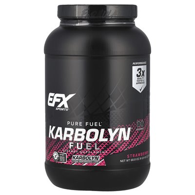 EFX Sports, Karbolyn Fuel, Strawberry, 4 funty 4,8 uncji (1950 g) EFX Sports, Karbolyn Fuel, Strawberry, 4 funty 4,8 uncji (1950 g)