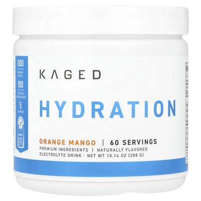 Kaged, Hydra-Charge, Pomarańcza-Mango, 10,16 uncji (288 g) Kaged, Hydra-Charge, Pomarańcza-Mango, 10,16 uncji (288 g)