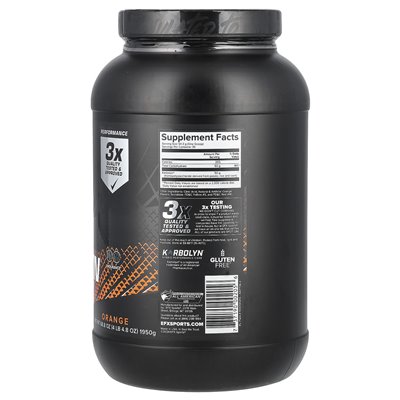 EFX Sports, Karbolyn Paliwo, Pomarańczowy, 4 funty 4.8 uncji (1950 g) EFX Sports, Karbolyn Paliwo, Pomarańczowy, 4 funty 4.8 uncji (1950 g)
