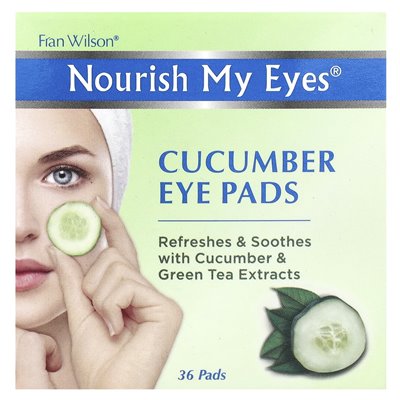 Fran Wilson, Nourish My Eyes®, Cucumber Eye Pads, 36 podkładek