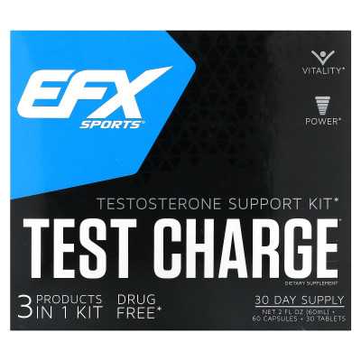 EFX Sports, Test Charge, Testosterone Support, 1 Set EFX Sports, Test Charge, Testosterone Support, 1 Set