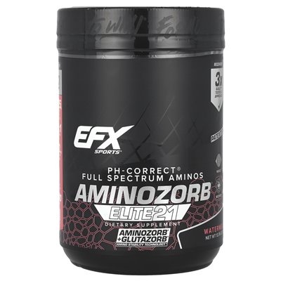 EFX Sports, Aminozorb® Elite 21, Watermelon, 13,76 uncji (390 g) EFX Sports, Aminozorb® Elite 21, Watermelon, 13,76 uncji (390 g)