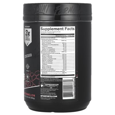 EFX Sports, Aminozorb® Elite 21, Watermelon, 13,76 uncji (390 g) EFX Sports, Aminozorb® Elite 21, Watermelon, 13,76 uncji (390 g)