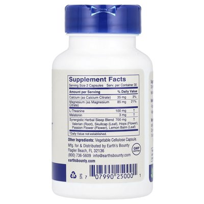 Earth, sleeping perfect, 60 capsules