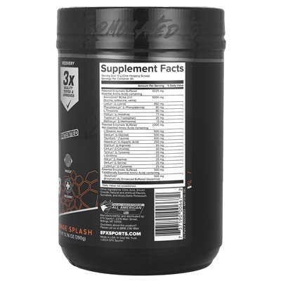 EFX Sports, Aminzorb® Elite 21, Orange Splash, 13,76 uncji (390 g)