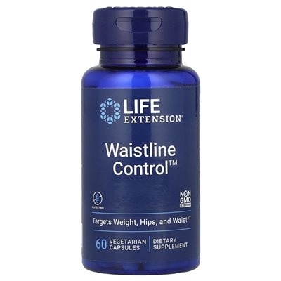 Rozszerzenie życia, Waistline Control ™, 60 kapsułek wegetariańskich