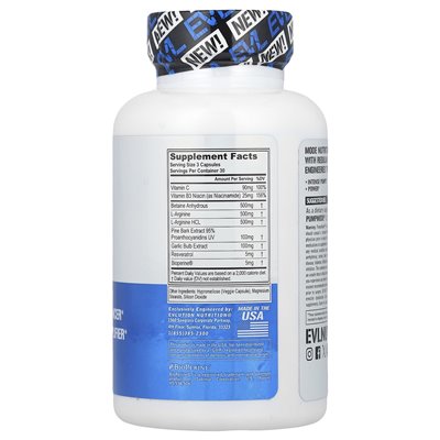 Evlution Nutrition, Pump Mode®, 90 kapsułek wegetariańskich