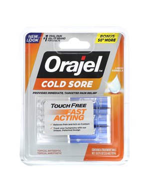 Orajel, Touch Free Cold Sore, 6 Treatment Vials, 0.12 fl oz (3.5 ml) Orajel, Touch Free Cold Sore, 6 Treatment Vials, 0.12 fl oz (3.5 ml)