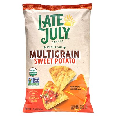 Late July Mehrkorn-Tortillachips, Süßkartoffel, 7,5 oz (212 g)