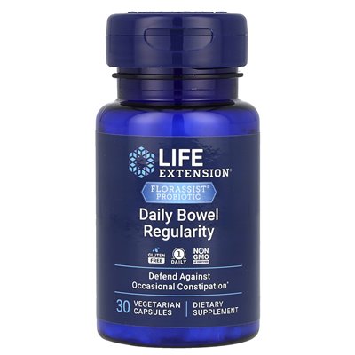 Life Extension, Florassist® Probiotyk, codzienna regularność jelit, 30 kapsułek wegetariańskich