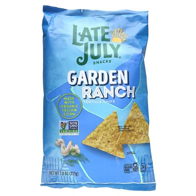 Pod koniec lipca, chipsy tortilla, Garden Ranch, 7,8 uncji (221 g)