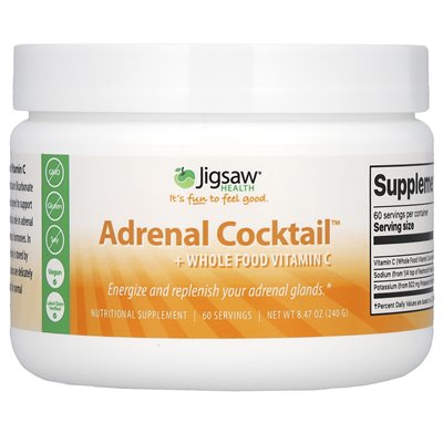 Jigsaw Health, koktajl nadnerczy + witamina Wholefood C, 8,47 uncji (240 g) Jigsaw Health, koktajl nadnerczy + witamina Wholefood C, 8,47 uncji (240 g)