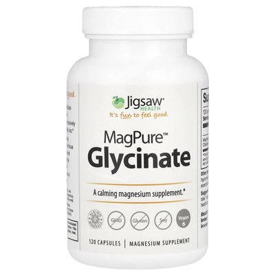 Jigsaw Health, MagPure Glycynata, 120 Kapsułek Jigsaw Health, MagPure Glycynata, 120 Kapsułek