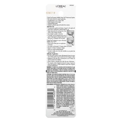 L'Oréal, Infalible, Never Fail ™, mechaniczny eyeliner, oryginał, 511 czarny, 0,008 uncji (240 mg)