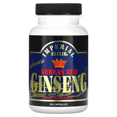 Imperial Elixir, Korean Red Ginseng, 100 Capsules