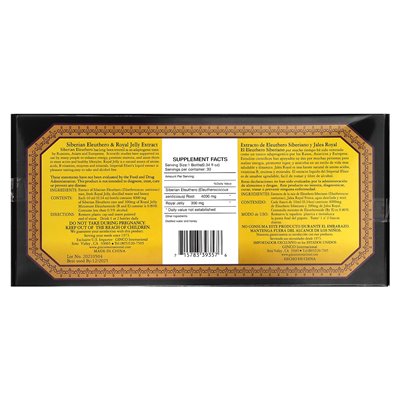 Imperial Elixir, Sibirischer Eleuthero & Gelée Royale-Extrakt, alkoholfrei, 4000 mg, 30 μl, 0,34 fl oz (10 ml)