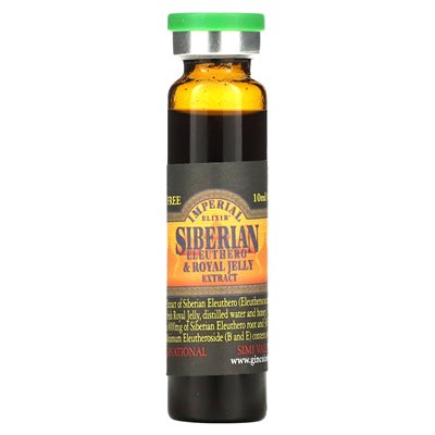 Imperial Elixir, Siberian Eleuthero & Royal Jelly Extract, Alkohol Free, 4000 mg, 30 butelek, 0,34 fl oz (10 ml) Imperial Elixir, Siberian Eleuthero & Royal Jelly Extract, Alkohol Free, 4000 mg, 30 butelek, 0,34 fl oz (10 ml)