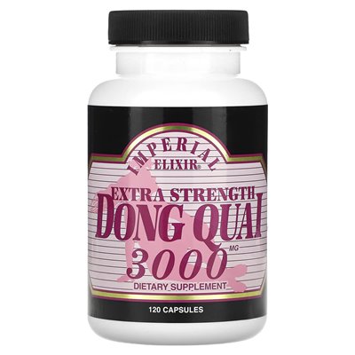 Imperial Elixir, Dong Quai, dodatkowa siła, 3000 mg, 120 kapsułek