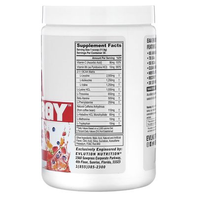 Evlution Nutrition, EAA Energy, Fruchtpunsch, 12,6 oz (357 g)
