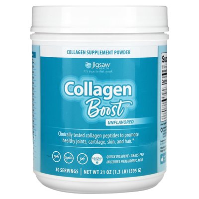 Jigsaw Health, Collagen Boost, Unphavired, 21 uncji (595 g) Jigsaw Health, Collagen Boost, Unphavired, 21 uncji (595 g)