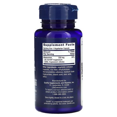 Life Extension, Magnesium Release, 60 Vegetarian Capsules