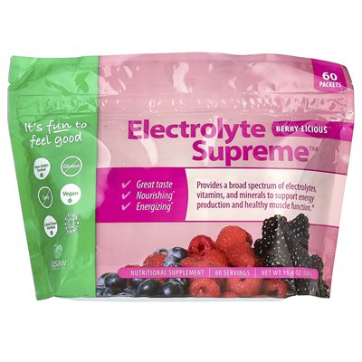 Jigsaw Health, Electrolite Supreme ™, Berry-Lucious, 60 pakietów, 5,4 g Jigsaw Health, Electrolite Supreme ™, Berry-Lucious, 60 pakietów, 5,4 g