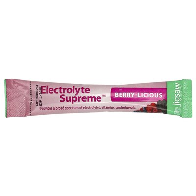Jigsaw Health, Electrolite Supreme ™, Berry-Lucious, 60 pakietów, 5,4 g Jigsaw Health, Electrolite Supreme ™, Berry-Lucious, 60 pakietów, 5,4 g
