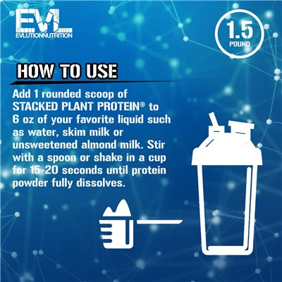 Evlution Nutrition, ułożone białko roślinne, naturalna wanilia, 1,5 funta (680 g)