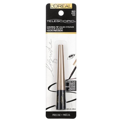 L'Oréal, Teleskop, flüssiger Eyeliner, 810 Schwarz, 0,08 fl oz (2,45 ml)